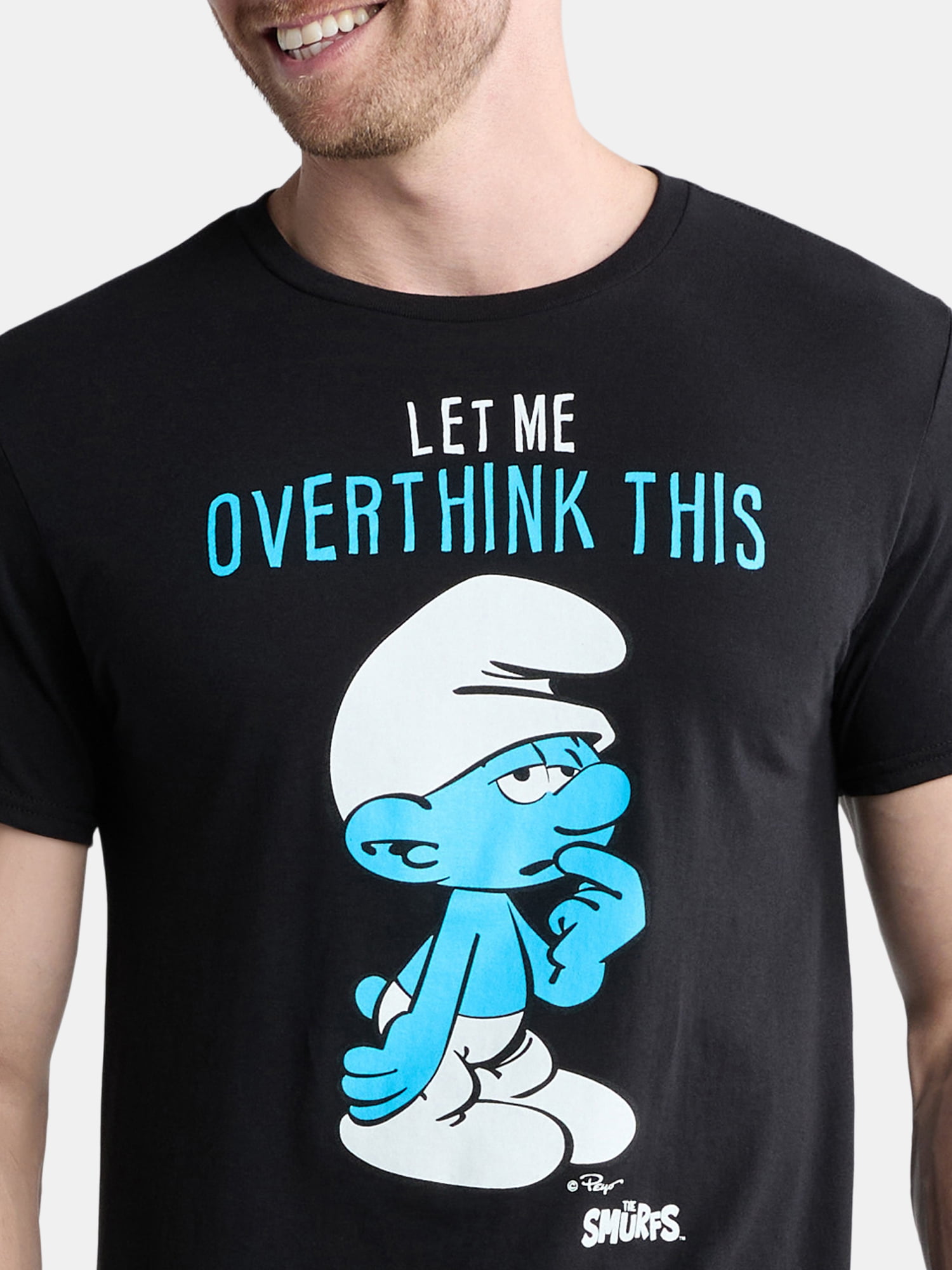 Smurfs Men’s & Big Men's Cotton Graphic Tee with Short Sleeves, Sizes S-3XL