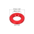 thumbnail image 2 of 30pcs M8 Flat Washer Aluminum Gasket Anodized Countersunk Washer,Hole Dia 8mm/0.31 Round Washers,(Red), 2 of 6
