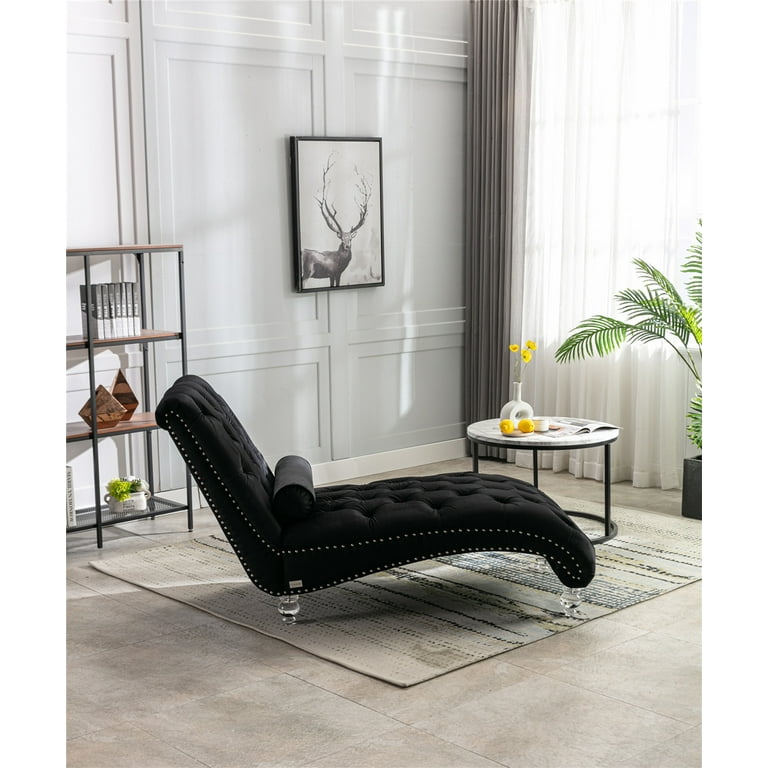 Small velvet chaise discount longue