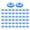 Transparent Blue, variant on 50lots Clear Plastic Golf Markers Colorful Light weight Design Multicolor Option Green Positioning
