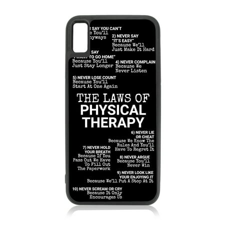 Quote The Laws of Physical Therapy - Physical Therapist Gratitude Appreciation for PT Therapy Teacher Number 1 #1 Worlds Best Thank You Gift Quotes - Compatible with iPhone 11 Case Black (Best Rated Law Schools)