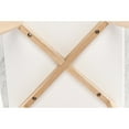 thumbnail image 4 of Cima 12" x 21" Rectangular Italian Carrara White Marble Table with Oak Legs, 4 of 10