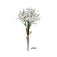 thumbnail image 2 of Ramo artificial de gypsophila (aliento de bebé) | Arreglo de tallos de flores artificiales para decoración del hogar | Decoración floral de plástico para la mesa de la sala, 2 of 6
