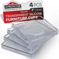 thumbnail image 1 of Protectores para muebles X-Protector 7,6 cm transparentes antideslizantes, 1 of 7