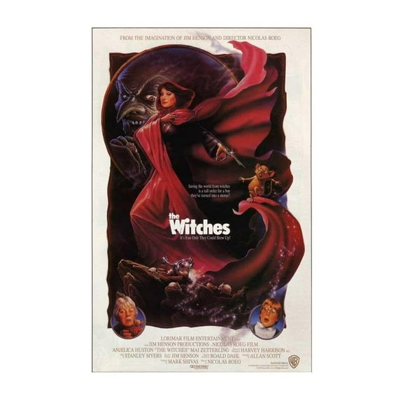 The Witches Anjelica Huston Mai Zetterling Movie Film Poster