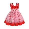 thumbnail image 2 of Rare Editions Baby Girls Embroidered Mesh Sleeveless Dress with Bow - Peach, 2 of 2