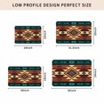 thumbnail image 4 of Turquoise Red Door Mat Indoor Outdoor,Southwest American Native Abstract Pattern Non Slip Welcome Mat with Rubber Backing,Absorbent Fabric Front Door Mats Entryway Rug for Home Entrance 20"x31.5", 4 of 8