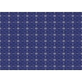 thumbnail image 1 of Ahgly Company Indoor Rectangle Patterned Denim Dark Blue Area Rugs, 7' x 9', 1 of 6