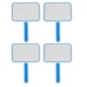 thumbnail image 1 of 4pcs Handsheld Dry Eraase Scoreboard Wheletboard de una sola pata de redacción Paddle para el juez de votación del aula., 1 of 5
