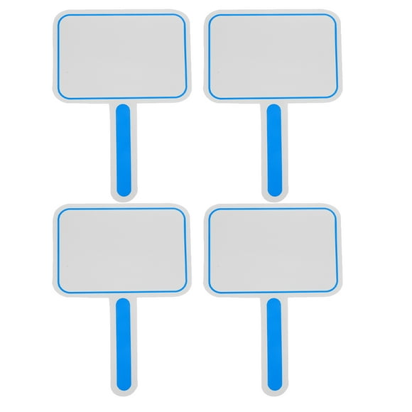4pcs Handsheld Dry Eraase Scoreboard Wheletboard de una sola pata de redacción Paddle para el juez de votación del aula.
