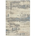 thumbnail image 3 of Nourison Solace Abstract Contemporary Ivory/Grey/Blue Area Rug, 3 of 9