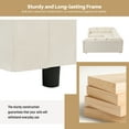 thumbnail image 5 of EUROCO 8 Seat  Upholstered  Sectional Sofa,U-Shaped Sofa with Thick Seat and Back Cushions, Large Sectional Couch with Removable Cushions and Cushion Cover,Beige, 5 of 10