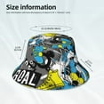 thumbnail image 3 of Xecao Goal Time Print Men and Women Night Reflective Hat Runner Cap Visor Bucket Hat Boonie Cap, 3 of 6