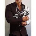 thumbnail image 1 of Camisas de lujo de moda 2024 para hombre, camisa con cuello vuelto, camisa informal con estampado de flores, camisetas de manga larga, ropa para hombre, cárdigan de graduación, 1 of 6