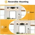 thumbnail image 4 of Pynsseu 4-Light LED Vanity Light with Clear Glass Shades Decor for Lighting, 4 of 7