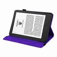 thumbnail image 4 of Dteck Case with Stand for Kindle Paperwhite 12th Gen 2024 Released (7") & Kindle Colorsoft Signature Edition, Anti-Slip Stand Embossed Leather Soft TPU Back Protective Cover with Elastic Strap, Purple, 4 of 6