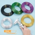 thumbnail image 4 of 180Feet 12Gauge Jewelry Craft Wire Bendable Metal Sculpting Aluminum Wire for Bonsai Arts Crafts Making Black, 4 of 9