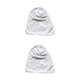 thumbnail image 4 of Minnieouse Beanie Caps Cómodo Sombrero artesanal de punto Sombrero de estilo simple Adorno Sombreros elásticos Mujeres Hombres Ropa Accesorio Blanco 2piezas, 4 of 6