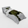 thumbnail image 3 of Ambesonne Fantasy Bedding Set 4 Pcs, T-rex Animal, Queen, Olive Green Brown, 3 of 3