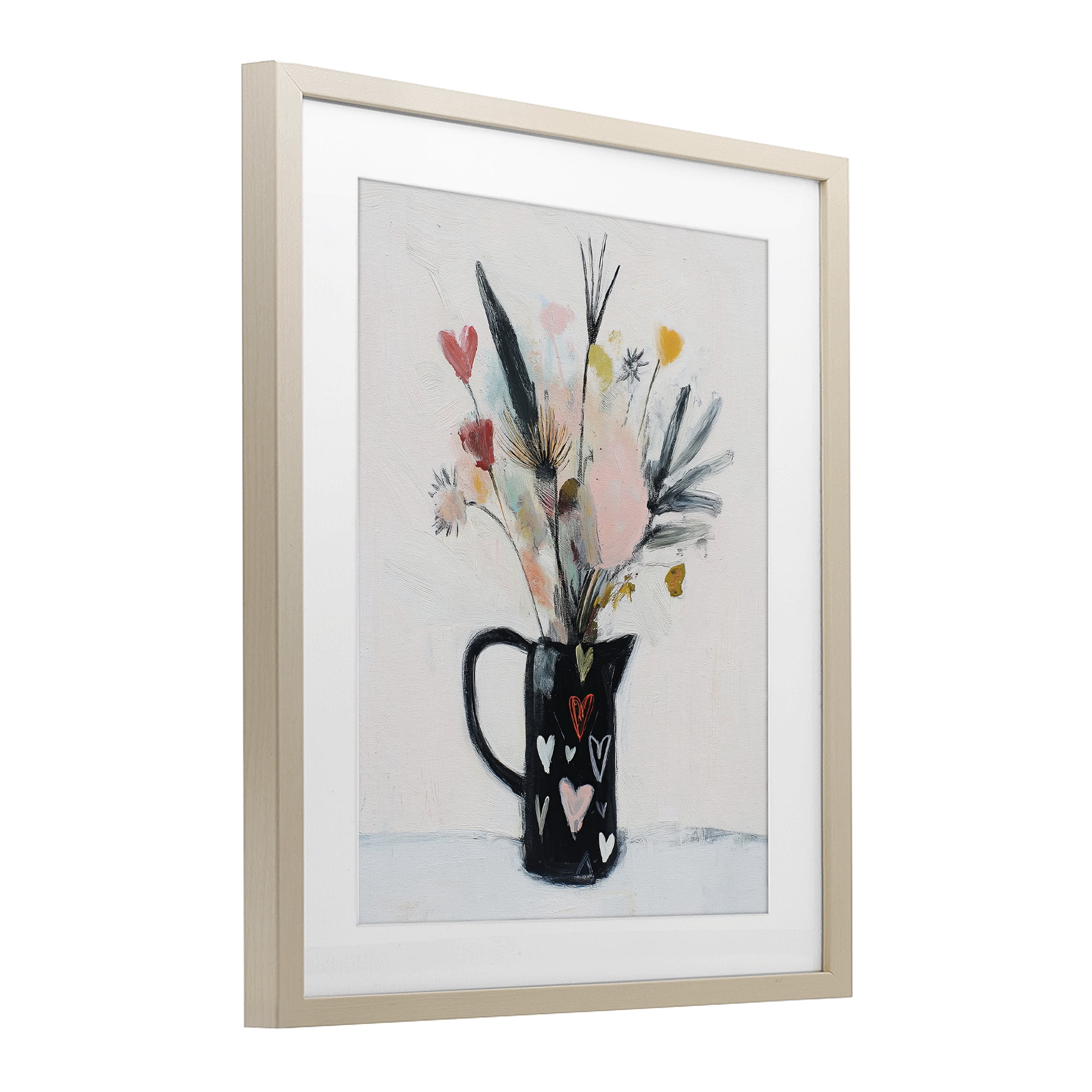 Stupell Industries Vase Of Abstract Time Birch Framed Print Under Glass, design by Svetlana Aleynikova