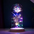 thumbnail image 2 of Beauty And The Beast Rose Forever Infinity Rose In Glass Dome Eternal Led Light, 2 of 5