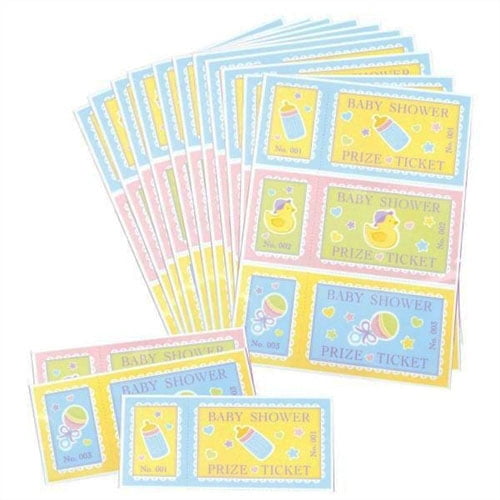 baby shower prize tickets
