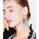 thumbnail image 3 of UBIUO Butterfly Wing Drop Dangle Earrings Gold Plated Crystal Rhinestone for women girls wedding Jewelry, 3 of 4