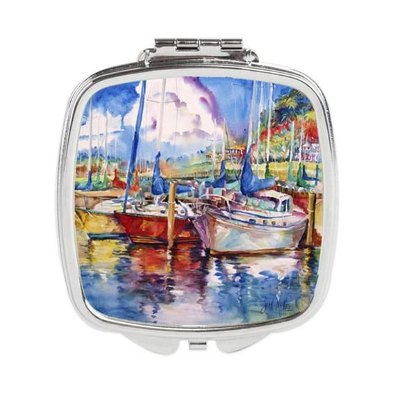 Tree Boats Sailboats Compact Mirror