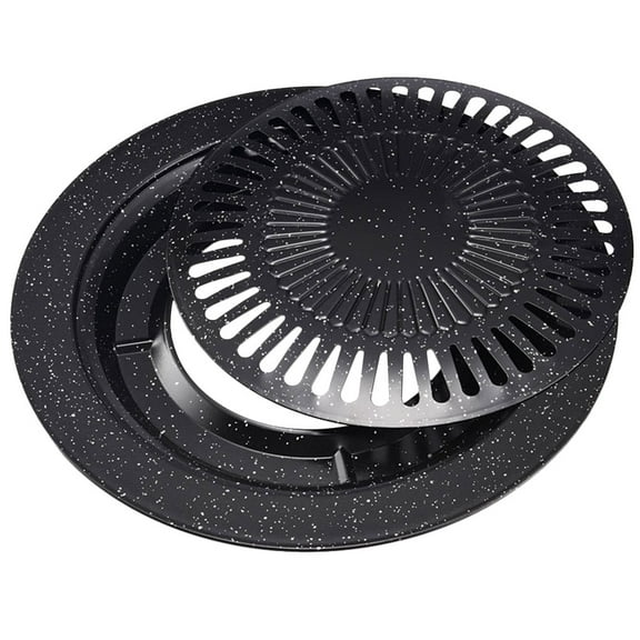 WINOMO Iron Pan Non Stick Grill Skillet for Outdoor Enthusiasts Round 1Set