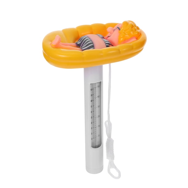 Dibujos animados de agua termómetro resistente a la piscina de agua termómetro flotante