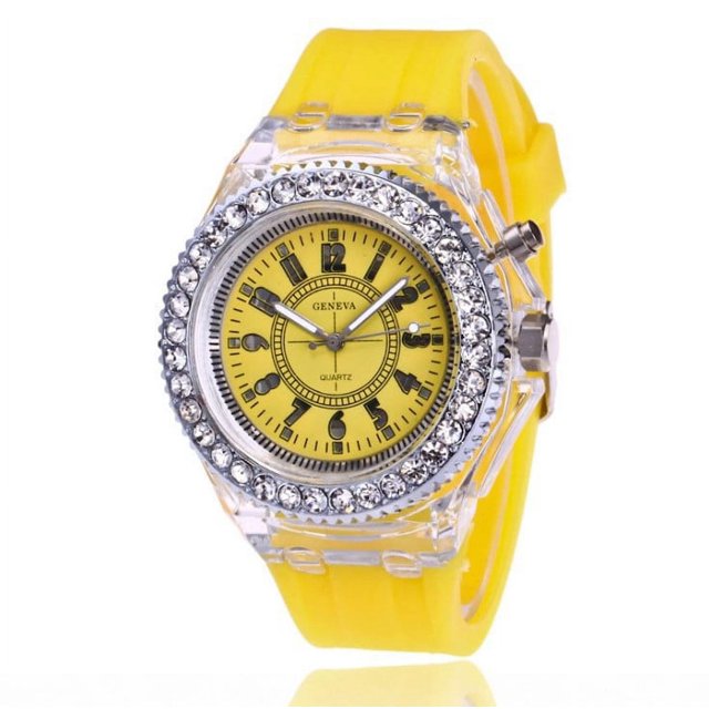 Reloj electrónico transparente para estudiantes, hombres y mujeres, tendencia neutra, cuarzo, luminoso, resistente al agua, reloj deportivo de silicona
