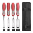 thumbnail image 1 of 5pcs Wood Chisel Set For Carpentry with Storage Bag Non-slip Handle Woodworking Wood Carving Bench, 1 of 7