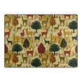 thumbnail image 4 of Ryvnso Vintage Deers Tree Area Rug Floor Mats Non-Slip Home Carpet 63 x 48 inch, 4 of 7