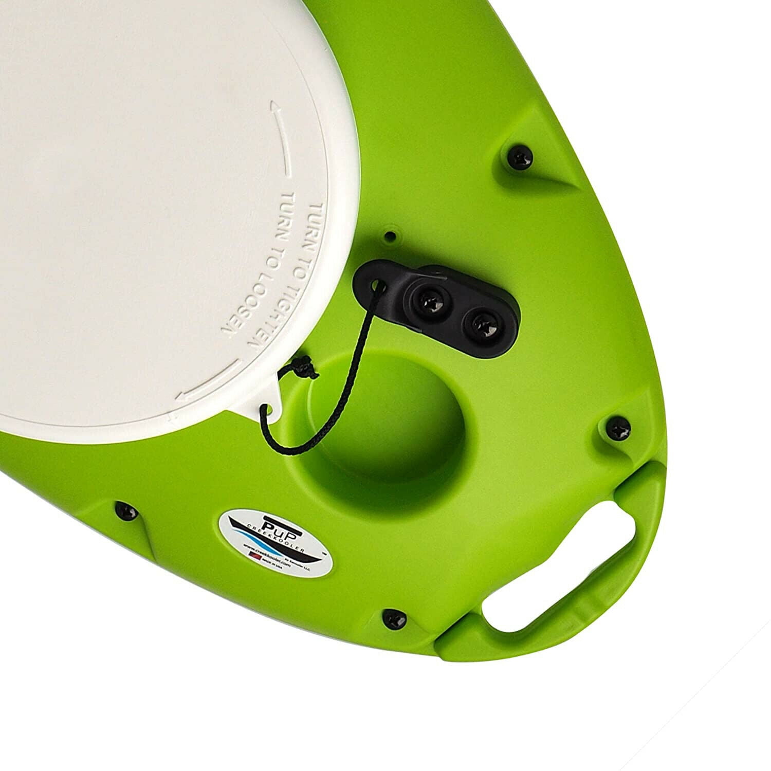 CreekKooler Pup 15 Quart Floating Beverage Water Portable Cooler, Green