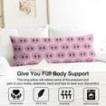 thumbnail image 3 of Farm Pig Body Pillow Cover 20x54 - Abstract Pig and Floral Design Vintage Aesthetic - Cozy Breathable Full Body Pillow Protector with Zipper, 3 of 5
