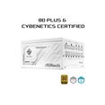 thumbnail image 3 of ASRock SL-1000GW 1000W 80 PLUS GOLD & Cybenetics PLATINUM Full Modular Power Supply, ATX3.1 & PCIe5.1 Ready with Dual Color 12V-2x6 Cable, 10 Years Warranty, White Edition, 3 of 9