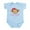 Sky Blue, variant on CafePress - Little Sister Monkey Infant Body Suit - Baby Light Bodysuit, Size Newborn - 24 Months