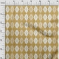 thumbnail image 3 of oneOone Cotton Poplin Light Brown Fabric Argyle Sewing Material Print Fabric By The Yard 56 Inch Wide, 3 of 4