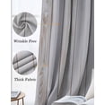 thumbnail image 3 of Wood Grain Rustic Blackout Curtains for Bedroom Living Room Darkening Curtains 63 Inches Long Farmhouse Striped Wooden Plank Window Curtain 2 Panels Set Window Treatment Grommet Drapes 52"x63", 3 of 9