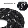 thumbnail image 4 of Correa para perros de cuerda, correa de nailon con asa acolchada e hilos reflectantes, 150 cm de longitud, resistente (negra)., 4 of 5
