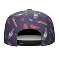 thumbnail image 3 of Rustic Folk Style Hat – Earthy Aesthetic Flat Brim Cap, Tribal Print Snapback for Casual Wear, 3 of 6