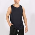 thumbnail image 2 of Afdoent Mens Casual Tank Tops Male Summer Breathable Thin Strap Solid Color Sports Loose Vest Streetwear, 2 of 4