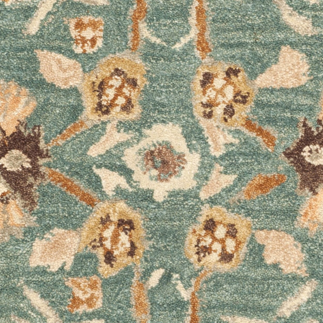 SAFAVIEH Anatolia Sharon Floral Area Rug, Teal/Camel, 5' x 8'