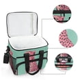 thumbnail image 6 of FORMRS Insulated Cooler Bag 24 Cans Capacity Soft Leakproof Lunch Box with Side Pockets, Big Pink Cheetah, 6 of 7