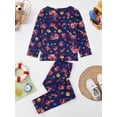 thumbnail image 3 of ATAIKU Toddler Boy Dinosaur Pajamas Set Kids Long Sleeve Tee and Pants Sleepwear Baby Boy Pjs Jammies 1-12Y, 3 of 11