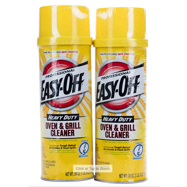 EasyOff Professional Heavy Duty Oven & Grill Cleaner, 24 oz, 2 ct