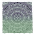 thumbnail image 2 of Ambesonne Mandala Shower Curtain, Abstract Floral Folk Design, 69"Wx70"L, Pale Green, 2 of 4