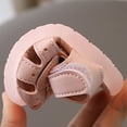 thumbnail image 6 of LNMQLPDBS Toddler First Walking Shoes Summer Outdoor Soft Flat Sole Sandals for Baby Girls with Cute Decorat Comfortable Sandals Anti-Slip Sole Toddler Shoes Lightweight Breathable Princess Shoes, 6 of 9