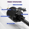 thumbnail image 5 of ENERLITES NEMA L14-30P Locking Plug Connector for Generator, Twist Lock Male Plug, 30A, 125/250 Volt ,3 Pole, 4 Wire Grounding, Industrial Grade Heavy Duty, UL Listed, 66470-BK, Black, 5 of 7