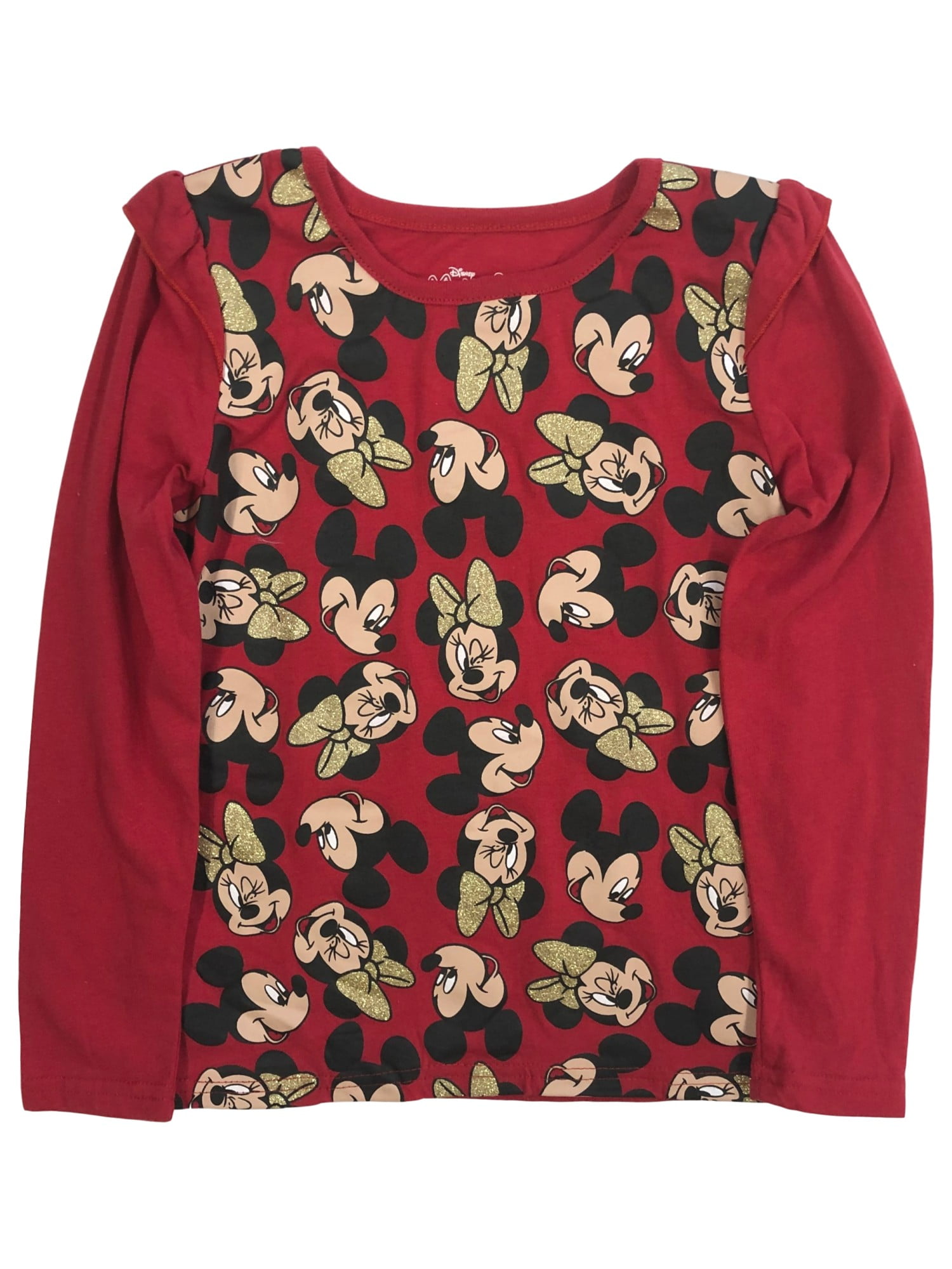 DISNEY MINNIE MOUSE RED SEQUIN SHIRT SIZE S M L XL NEW! 